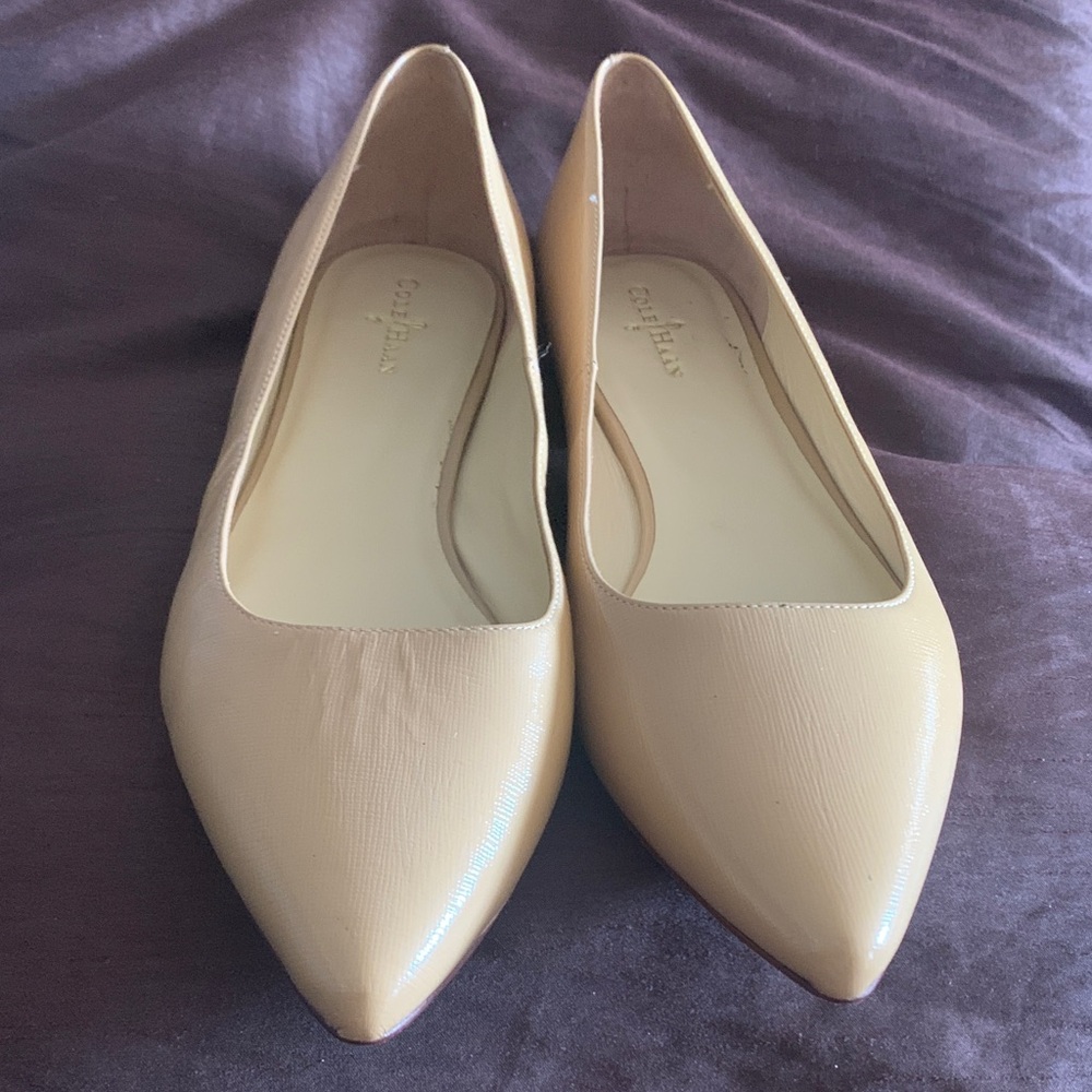 Cole Haan Cream Pointed Toe Flats